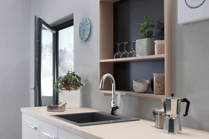 Hansgrohe S451 S510-F450 Кухонная мойка, Graphiteblack (43312170) - изображение 3