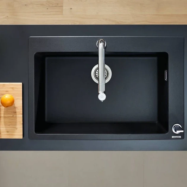 Hansgrohe S 51 Кухонная мойка, Graphite Black (43313170) - Фото 12 Hansgrohe S 51 Кухонная мойка, Graphite Black (43313170) - изображение 12
