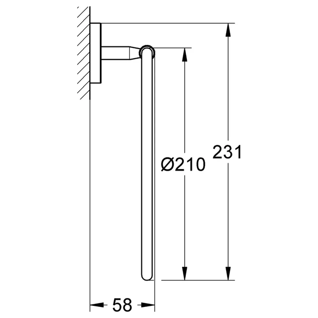 Кільце для рушника Grohe Bau Cosmopolitan Neutral (40460001) - Фото 7 Кільце для рушника Grohe Bau Cosmopolitan Neutral (40460001) - зображення 7