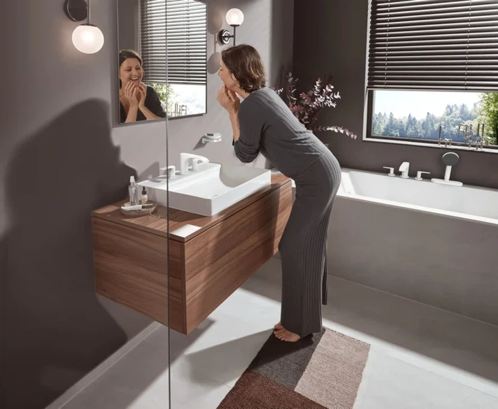 Ручний душ Hansgrohe Pulsify Select Relaxation 105 3jet EcoSmart, білий матовий (24111700) - Фото 2 Ручний душ Hansgrohe Pulsify Select Relaxation 105 3jet EcoSmart, білий матовий (24111700) - изображение 2