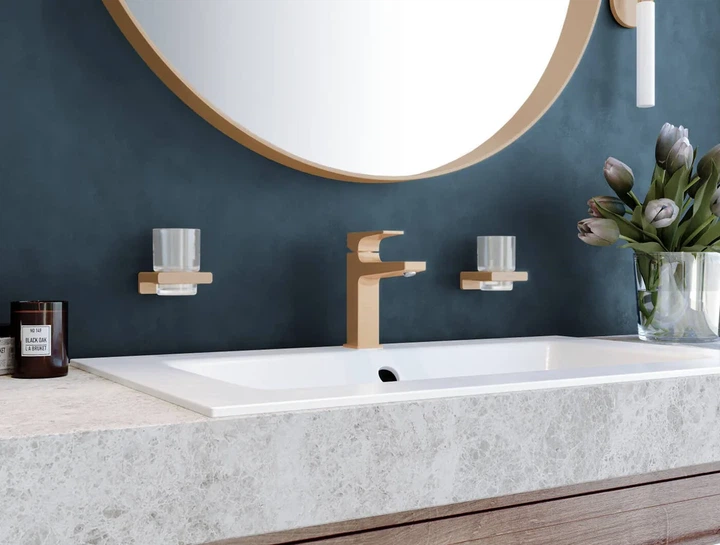 Склянка підвісна Hansgrohe AddStoris, Brushed Bronze/скло (41749140) - изображение 2