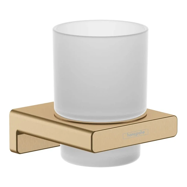 Склянка підвісна Hansgrohe AddStoris, Brushed Bronze/скло (41749140) - изображение 6