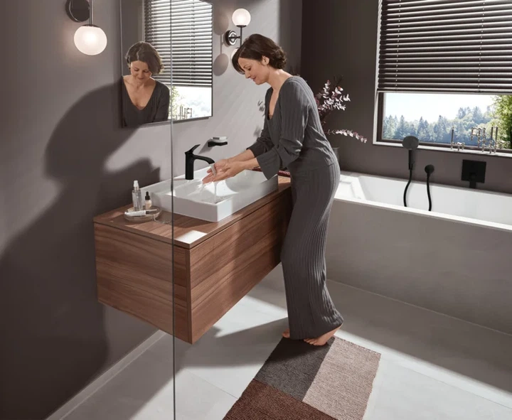 Ручний душ Hansgrohe Pulsify Select Relaxation 105 3jet, чорний матовий (24110670) - изображение 4