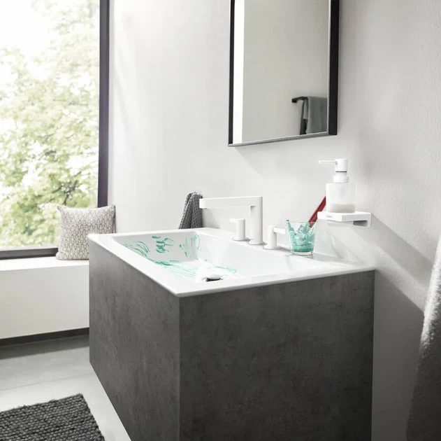 Дозатор рідкого мила, підвісний Hansgrohe AddStoris, Matt White (41745700) - зображення 4