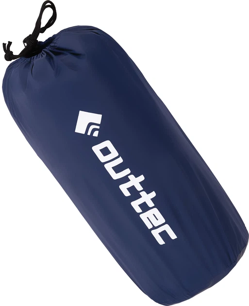 Надувний матрац для кемпінгу Outtec Nylon O-42641 205 x 120 x 15 см двомісний Синій (5905884426418) - зображення 10