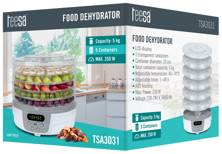 Сушилка для овощей и фруктов Teesa TSA3031 - изображение 5