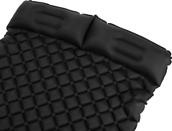 Надувний матрац для кемпінгу Outtec Nylon O-05169 205 x 120 x 15 см двомісний Чорний (5905399051693) - зображення 7
