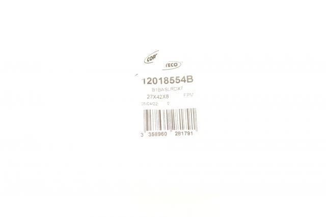 Сальник распредвала VW Caddy II/III 1.4 00-10 (27x42x8) 12018554B , Corteco - изображение 2