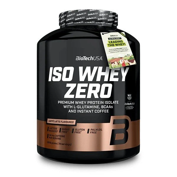 Сывороточный изолят BioTech Iso Whey Zero, 1.8 кг - Латте - Фото 1 Сывороточный изолят BioTech Iso Whey Zero, 1.8 кг - Латте - изображение 1
