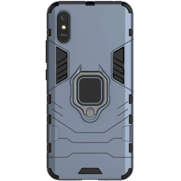 Ударопрочный чехол Transformer Ring for Magnet для Xiaomi Redmi 9A Серый / Metal slate Без бренда - Фото 1 Ударопрочный чехол Transformer Ring for Magnet для Xiaomi Redmi 9A Серый / Metal slate Без бренда - изображение 1