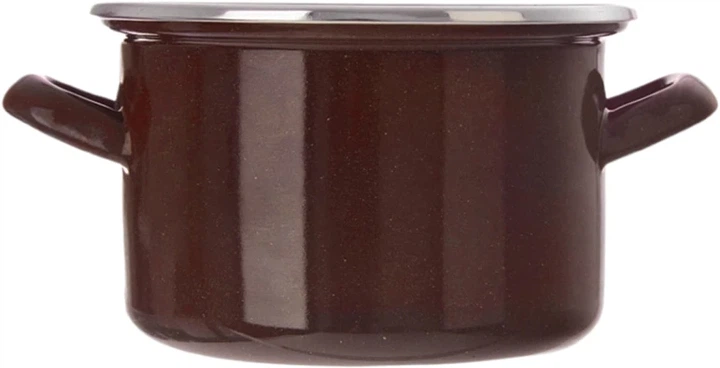 Garnek emaliowany Orion Brown Brązowy 1.4 l (8592381218485) - Zdjęcie 2 Garnek emaliowany Orion Brown Brązowy 1.4 l (8592381218485) - obraz 2