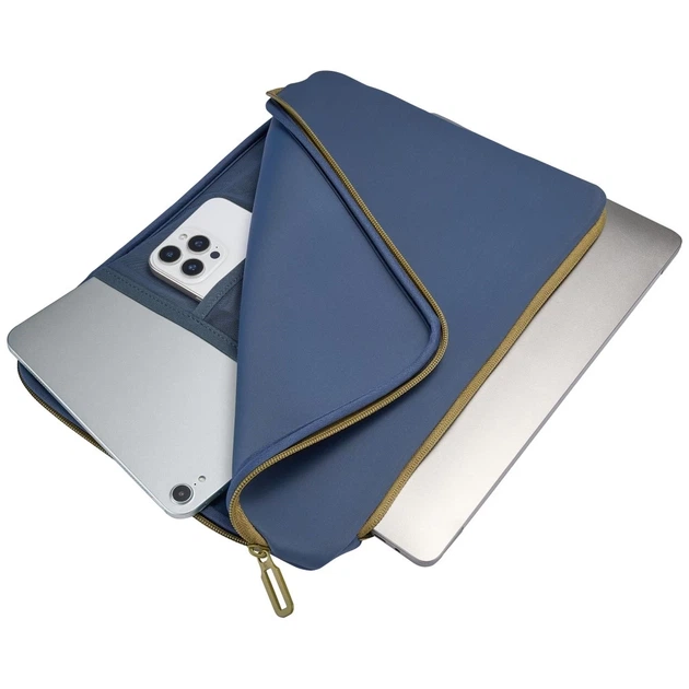 Сумка для ноутбука Tucano Doppio Sleeve для MacBook 15.6"/16" Blue (BFDOP1516-B) - изображение 6