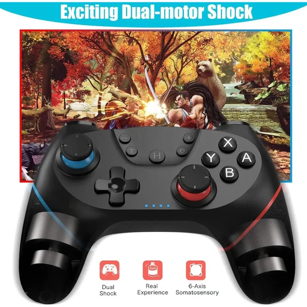 Геймпад Diswoe беспроводной для Nintendo Switch / Switch OLED / Switch Lite Bluetooth Type-C - Фото 2 Геймпад Diswoe беспроводной для Nintendo Switch / Switch OLED / Switch Lite Bluetooth Type-C - изображение 2