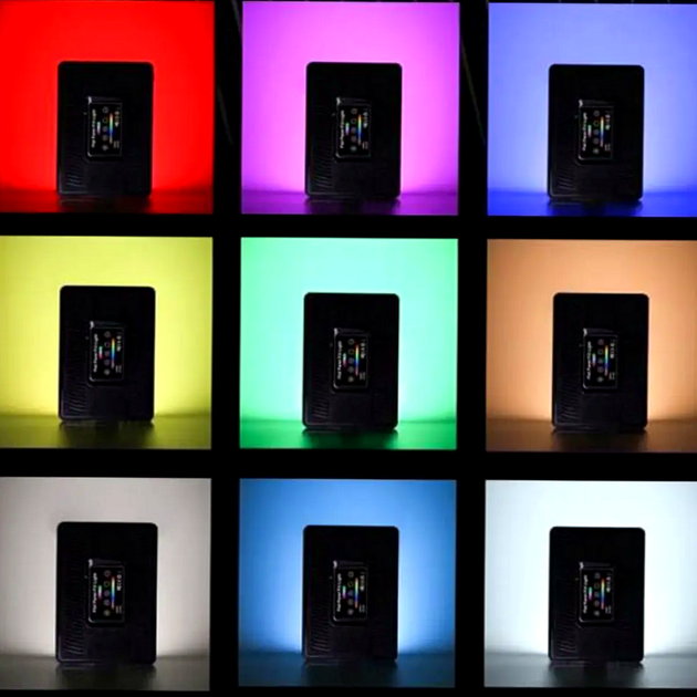 Профессиональная LED панель 22х15 5 см мощность 40 Вт RGB пульт дистанционного управления F99 для фото и видео - изображение 2
