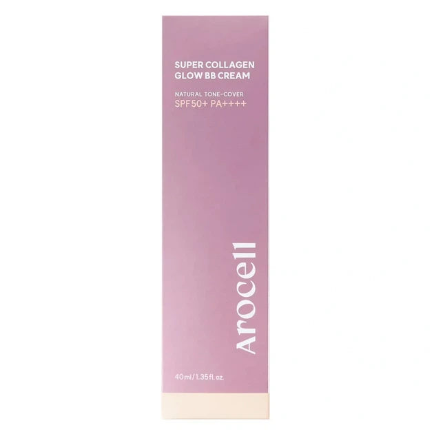 ВВ крем с коллагеном с эффектом сияния Arocell Super Collagen Glow BB Cream, 40 мл - Фото 2 ВВ крем с коллагеном с эффектом сияния Arocell Super Collagen Glow BB Cream, 40 мл - изображение 2