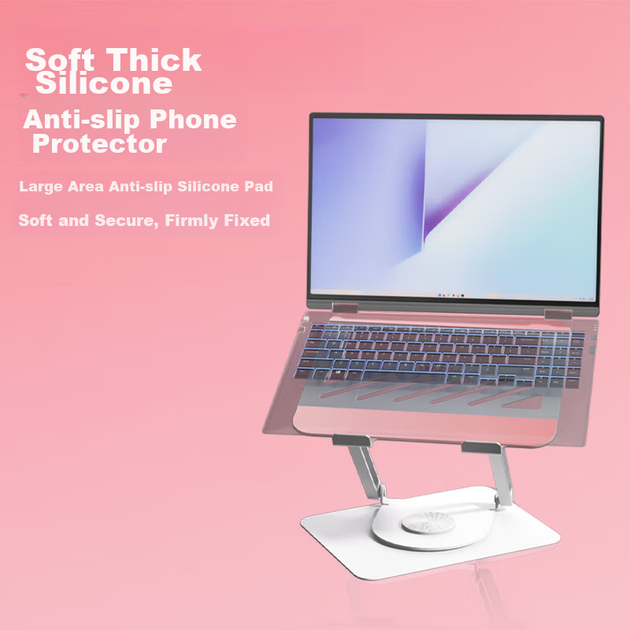 Підставка для ноутбука Lenovo W8pro Alloy White and Pink - зображення 7