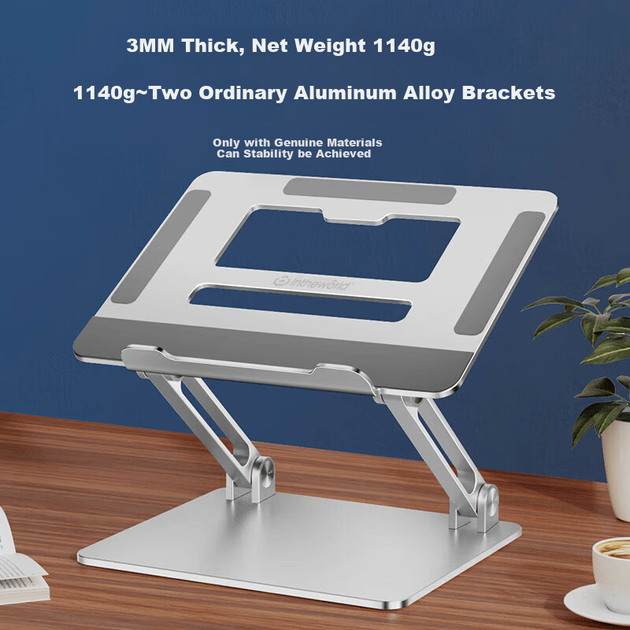 Вертикальная подставка для ноутбука Jichuan Aluminum alloy 11-17" - Фото 3 Вертикальная подставка для ноутбука Jichuan Aluminum alloy 11-17" - изображение 3
