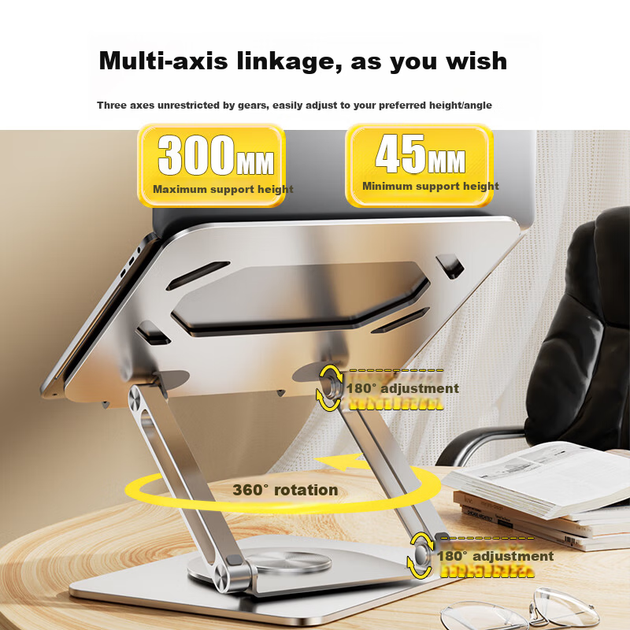 Подставка для ноутбука Jichuan 360° Aluminum alloy - Фото 6 Подставка для ноутбука Jichuan 360° Aluminum alloy - изображение 6