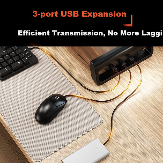 Подставка для монитора NVV NP-26S с USB-расширением Walnut - Фото 10 Подставка для монитора NVV NP-26S с USB-расширением Walnut - изображение 10
