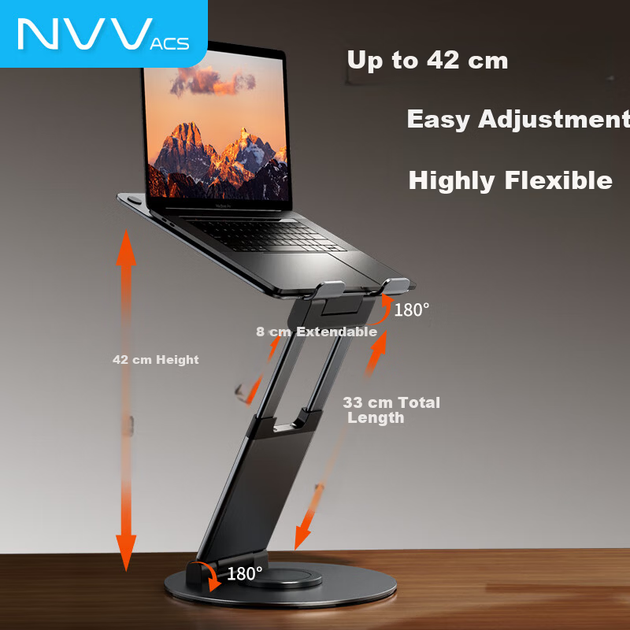 Підставка для ноутбука NVV NP-20S з обертанням на 360° - зображення 6