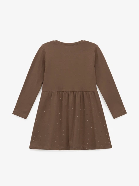 Сукня однотонна для дівчинки GENUA 14740 92 см Коричневий shop (2000999662560) - зображення 3