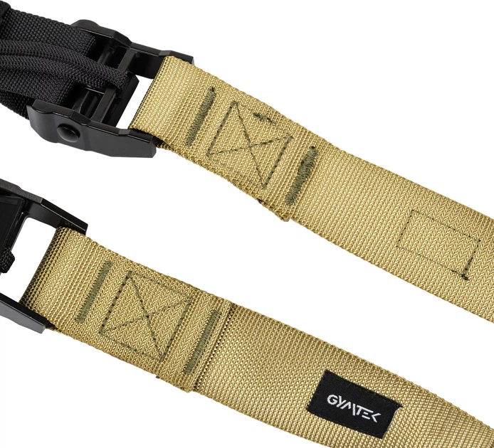 Zestaw taśm do ćwiczeń Gymtek Pro 120413 Czarno-khaki (5907766663928) - obraz 4