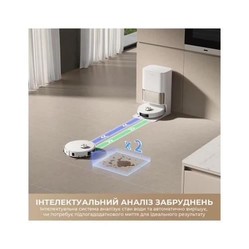 Пилосос Dreame Bot L50s Pro Ultra White (RLL88HE-Wh) Dreame RLL88HE-Wh 1061091 - Фото 10 Пилосос Dreame Bot L50s Pro Ultra White (RLL88HE-Wh) Dreame RLL88HE-Wh 1061091 - зображення 10