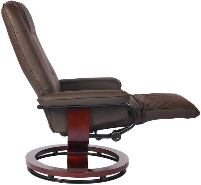 Крісло для відпочинку Recliner sofa Коричневе з масажем (6 вібраційних зон) та обігрівом, з регулюванням нахилу спинки та висувною підніжкою - зображення 4