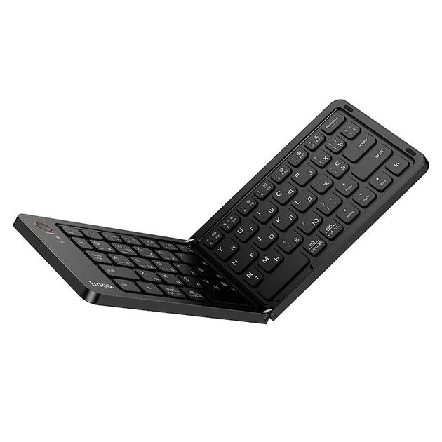 Складна акумуляторна клавіатура Hoco GM71 67 клавіш Bluetooth мультимедійні клавіші зручний дизайн для планшета ноутбука смартфона - зображення 9