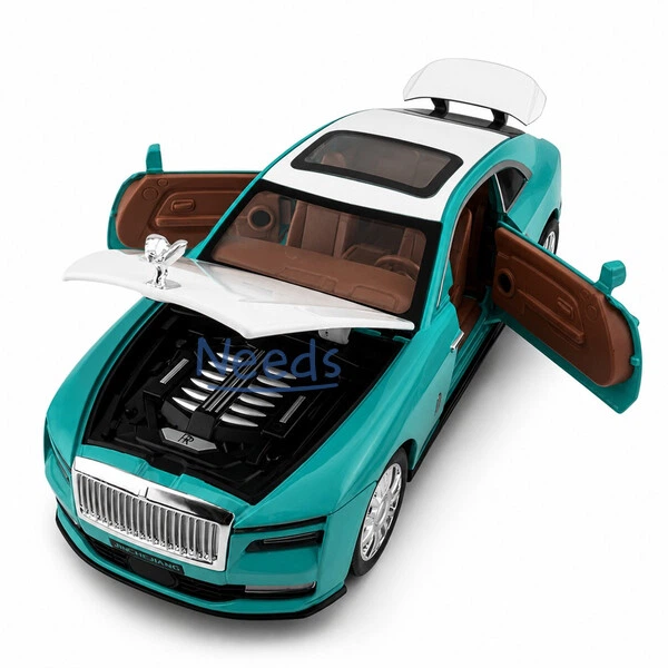 Машинка Rolls-Royce Spectre моделька игрушка металлическая коллекционная 15 см Бирюзовый (8377804) - изображение 2