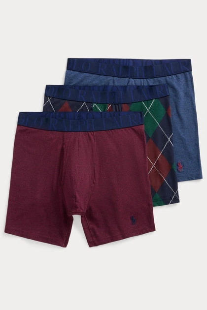 Трусы боксеры, 3 штуки Ralph Lauren 50(L) Микс (151211) - Фото 4 Трусы боксеры, 3 штуки Ralph Lauren 50(L) Микс (151211) - изображение 4