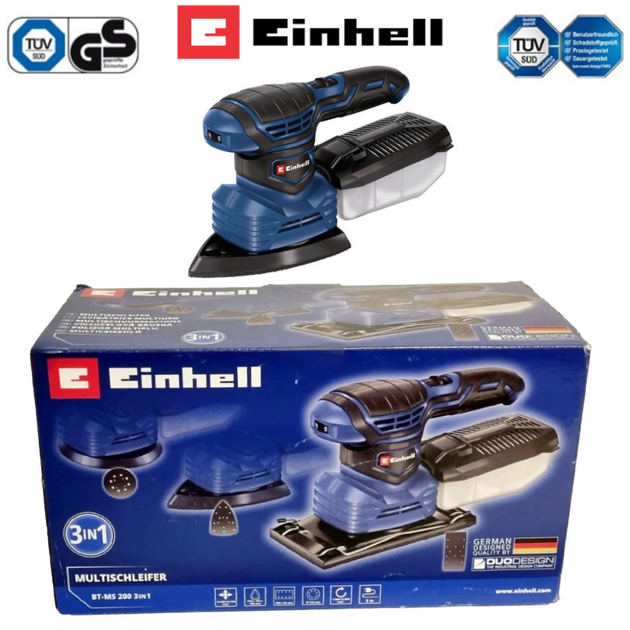 Мультишліфувальна машина einhell BT-FS 180 - Фото 1 Мультишліфувальна машина einhell BT-FS 180 - изображение 1