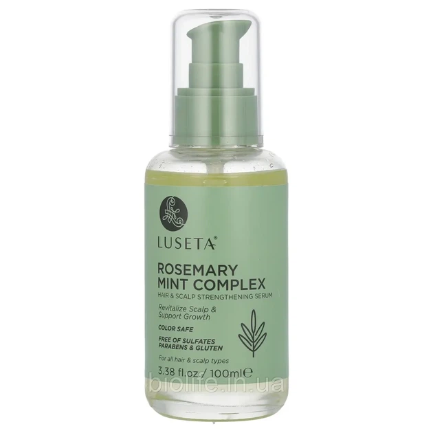 Luseta Beauty, комплекс с розмарином и мятой, укрепляющая сыворотка для волос и кожи головы, для всех типов, оригинал - Фото 1 Luseta Beauty, комплекс с розмарином и мятой, укрепляющая сыворотка для волос и кожи головы, для всех типов, оригинал - изображение 1