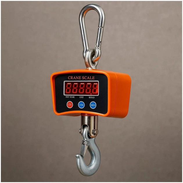 Электронные крановые весы 1000 кг 0.1 кг на аккумуляторе 220В LED оранжевый BX-9026 - Фото 5 Электронные крановые весы 1000 кг 0.1 кг на аккумуляторе 220В LED оранжевый BX-9026 - изображение 5
