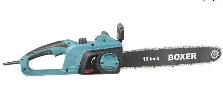 Цепная электропила BOXER BX-3306 2200 Вт с шиной 40 см, скоростью 4600 об/мин, автоматической смазкой, регулировкой подачи масла и блокировкой случайного запуска - изображение 5