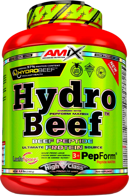 Говяжий протеин Amix HydroBeef High Class порошок 2000 г Двойной шоколад-кокос (8594159538412) - Фото 1 Говяжий протеин Amix HydroBeef High Class порошок 2000 г Двойной шоколад-кокос (8594159538412) - изображение 1