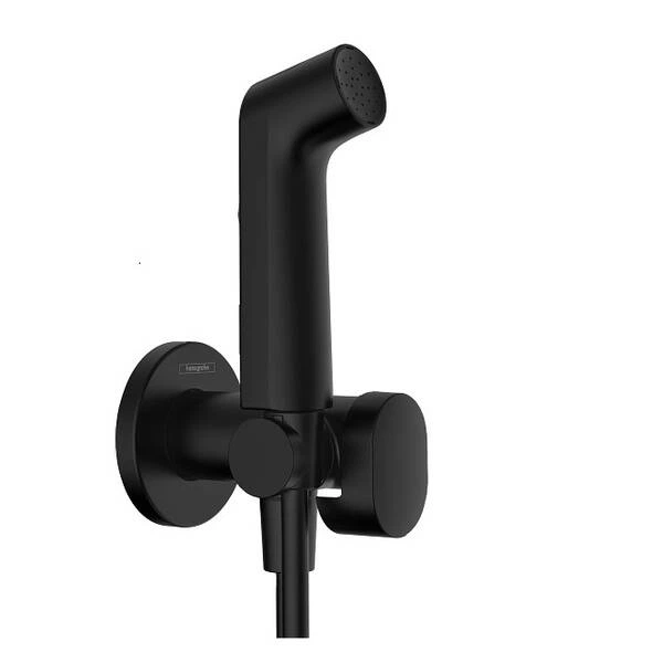 Гігієнічний душ Hansgrohe Bidette 1jet S 29232670 зі шлангом та тримачем, чорний матовий - Фото 1 Гігієнічний душ Hansgrohe Bidette 1jet S 29232670 зі шлангом та тримачем, чорний матовий - изображение 1