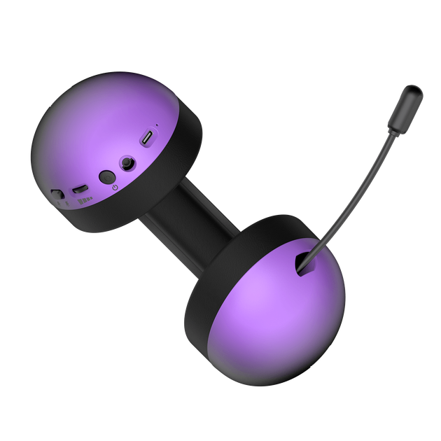 Гарнітура Hator Hellyberry HH30 Pro Black-Violet Gradient (HH30_PRO_wireless_BV) - Фото 3 Гарнітура Hator Hellyberry HH30 Pro Black-Violet Gradient (HH30_PRO_wireless_BV) - изображение 3