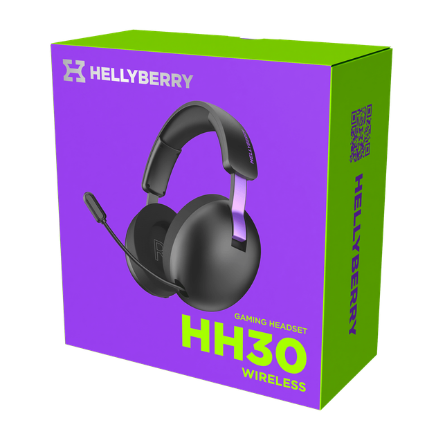 Гарнітура Hator Hellyberry HH30 Black-Violet (HH30_wireless_BV) - Фото 2 Гарнітура Hator Hellyberry HH30 Black-Violet (HH30_wireless_BV) - изображение 2