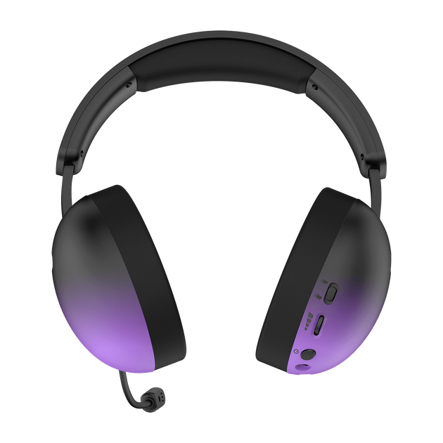 Гарнітура Hator Hellyberry HH30 Pro Black-Violet Gradient (HH30_PRO_wireless_BV) - Фото 6 Гарнітура Hator Hellyberry HH30 Pro Black-Violet Gradient (HH30_PRO_wireless_BV) - изображение 6