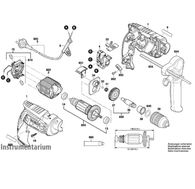 Дриль ударна Bosch Professional GSB 13 RE - Фото 3 Дриль ударна Bosch Professional GSB 13 RE - зображення 3