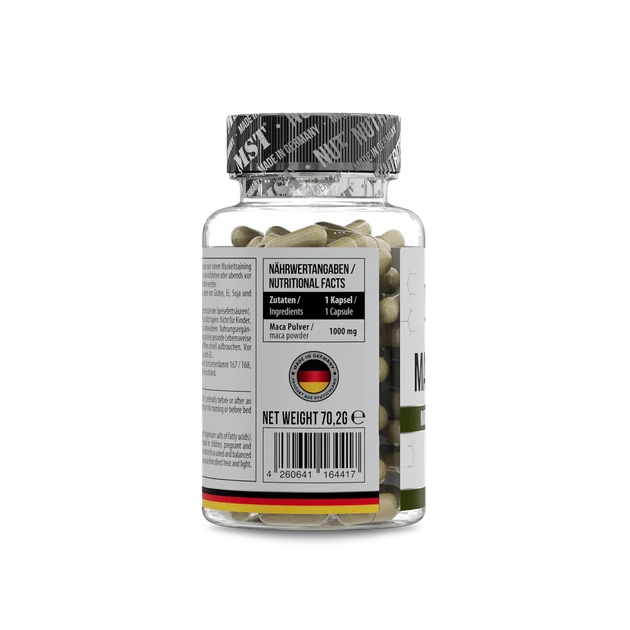 Мака перуанская MST Maca 1000 mg 60 капсул, MST корень маки для либидо и энергии - Фото 2 Мака перуанская MST Maca 1000 mg 60 капсул, MST корень маки для либидо и энергии - изображение 2