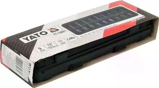 Набор ударных отвёрточных насадок YATO, RIBE, 9 шт., 1/2", RM5–RM14 - изображение 3