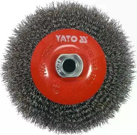Щётка зачистная дисковая YATO, Ø125 мм, М14, 12500 об/мин - Фото 1 Щётка зачистная дисковая YATO, Ø125 мм, М14, 12500 об/мин - изображение 1
