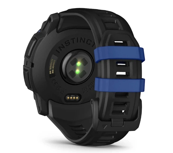 Смартгодинник Garmin Instinct 3 50мм GPS Чорно-синій - Фото 2 Смартгодинник Garmin Instinct 3 50мм GPS Чорно-синій - зображення 2