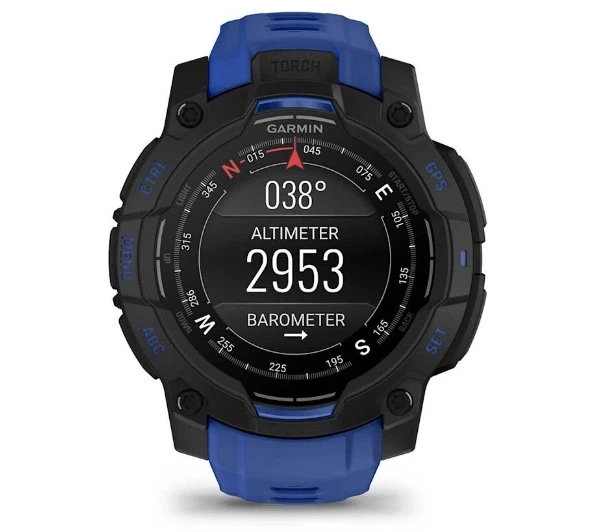 Смартгодинник Garmin Instinct 3 AMOLED 45мм GPS Чорно-синій - Фото 2 Смартгодинник Garmin Instinct 3 AMOLED 45мм GPS Чорно-синій - зображення 2