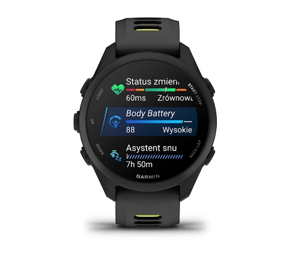 Смартгодинник Garmin Forerunner 170 43мм GPS Жовто-чорний - изображение 5