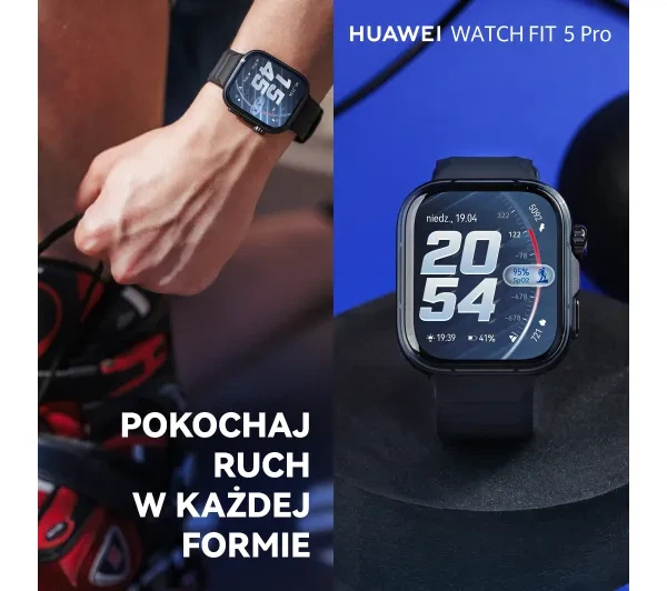 Смартгодинник Huawei Watch Fit 5 Pro 44мм Чорний - Фото 6 Смартгодинник Huawei Watch Fit 5 Pro 44мм Чорний - зображення 6