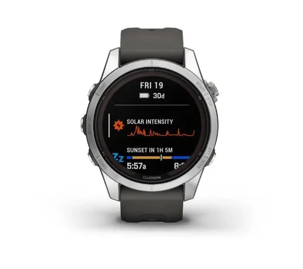 Смартгодинник Garmin fenix 7S Pro Solar 42мм GPS Графітовий - Фото 4 Смартгодинник Garmin fenix 7S Pro Solar 42мм GPS Графітовий - зображення 4