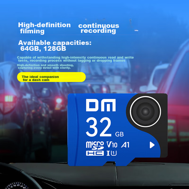 Карта памяти DM Daimai 32 ГБ MicroSDHC Class 10 U3 V30 синяя - Фото 4 Карта памяти DM Daimai 32 ГБ MicroSDHC Class 10 U3 V30 синяя - изображение 4